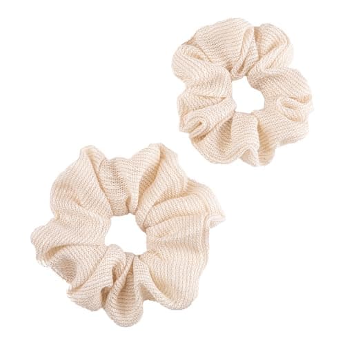 Oversized & Petite White Scrunchies for Women