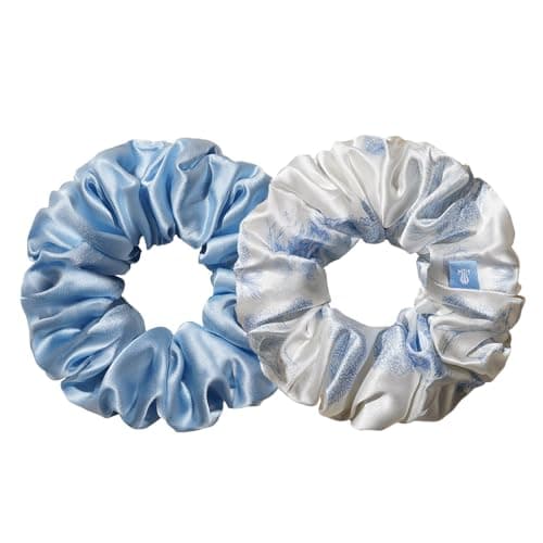 LilySilk 6A Grade Mulberry Silk Scrunchies Set - Black