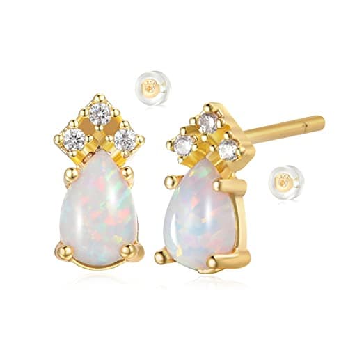 MYEARS Gold Stud Earrings 14K Gold Filled Hypoallergenic Everyday Jewelry