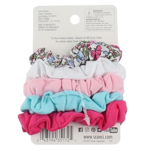 Scunci The Original 5-Pack Scrunchies Assorted Colors & Prints