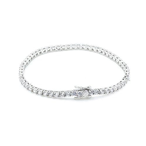 Bling Bling NY Anti-Tarnish 925 Sterling Silver 4mm Tennis Chain Choker Necklace 16-30"