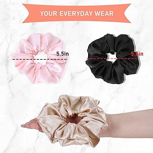 Silk Satin Scrunchies for Women and Girls