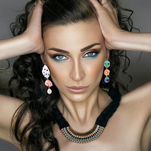 Mikovivi Vintage Asymmetrical Rhinestone Dangle Earrings for Women Boho Jewelry