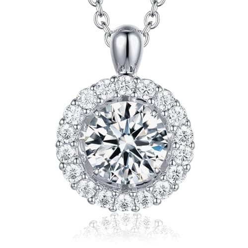 Boya Moissanite Dancing Necklace - Perfect Anniversary, Mother's Day, Christmas Gift