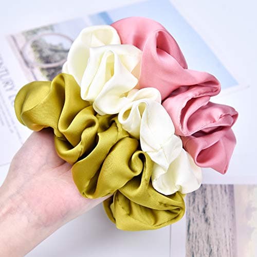 Big Real Silk Scrunchies for Women