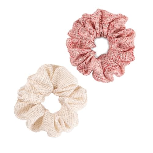 Oversized & Petite White Scrunchies for Women