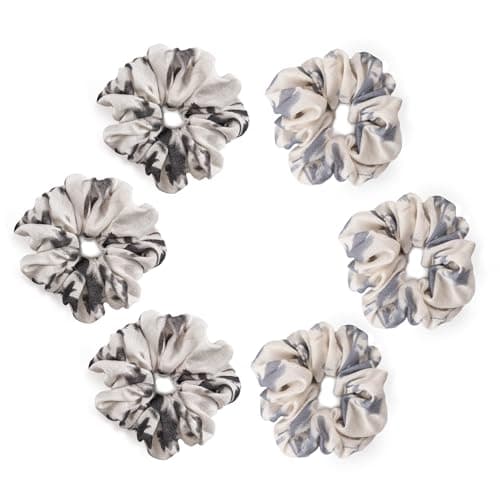 Chinoiserie Ink Style Oversized Hair Scrunchies Set