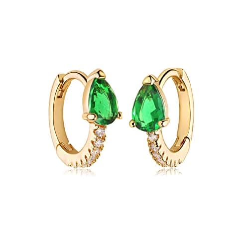 MYEARS Gold Hoop Huggie Earrings 14K Gold Filled Hypoallergenic Jewelry
