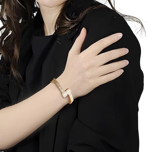 Men's Gold-Plated Zirconium Tennis Chain Bracelet