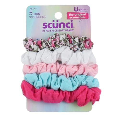 Scunci The Original 5-Pack Scrunchies Assorted Colors & Prints
