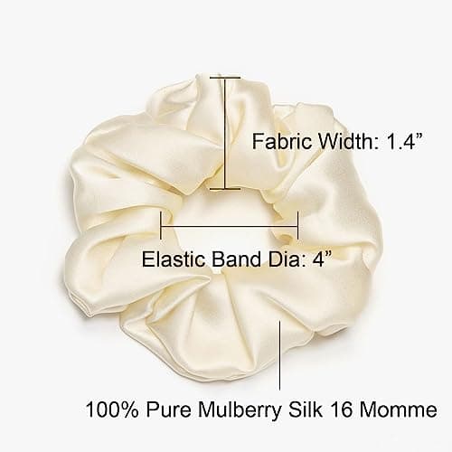 Refined title: Michooyel 3-Pack Mulberry Silk Hair Scrunchies for Women