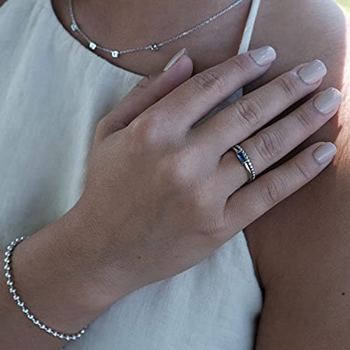 BLOSSOM & HUE Sterling Silver Baguette Stacking Ring