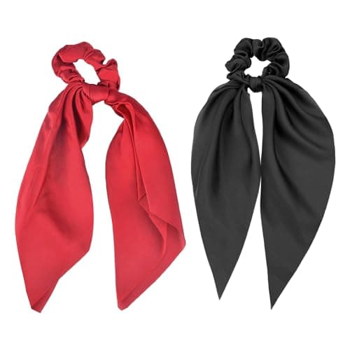 Morandi Silk Satin Scrunchies Set - 3Pcs Hair Holders for Women