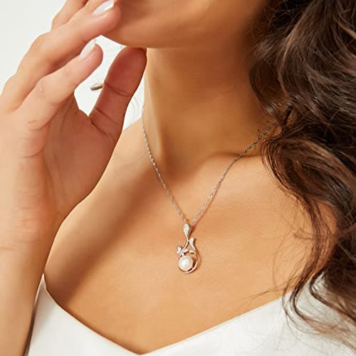 Michooyel Freshwater Pearl Pendant Necklace for Women