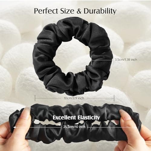 YFONG 100% Mulberry Silk Scrunchies Gift Set for Women