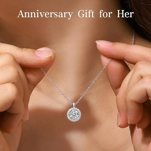 Boya Moissanite Dancing Necklace - Perfect Anniversary, Mother's Day, Christmas Gift