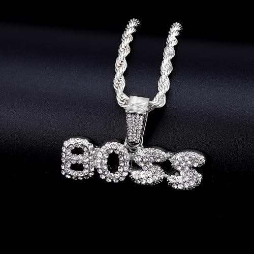 Men's Techno Pave Iced-Out CZ Tennis Chain Pendant