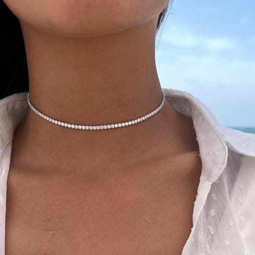 Cubix Gold Plated Diamond Choker for Women