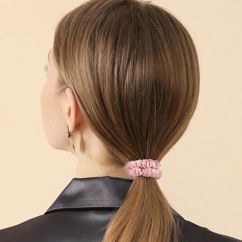 22 Momme Pure Silk Mulberry Scrunchies for Women, MultiColor