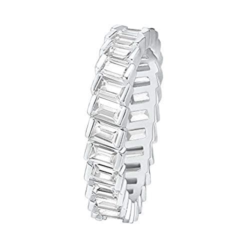 Pavoi 14K Gold Plated Cubic Zirconia Eternity Bands for Women