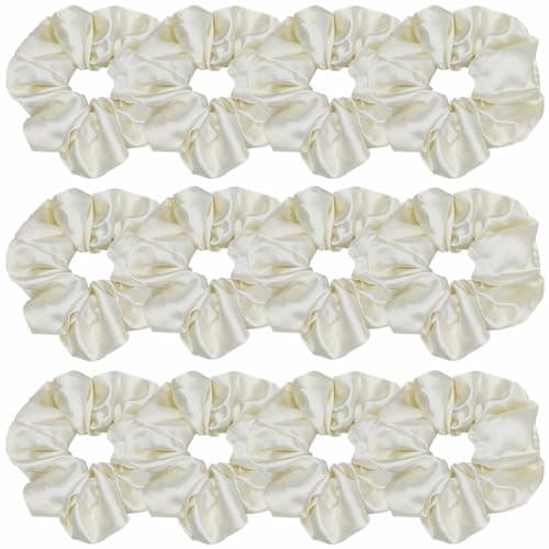 Satin Silk Hair Scrunchies for Women and Girls
