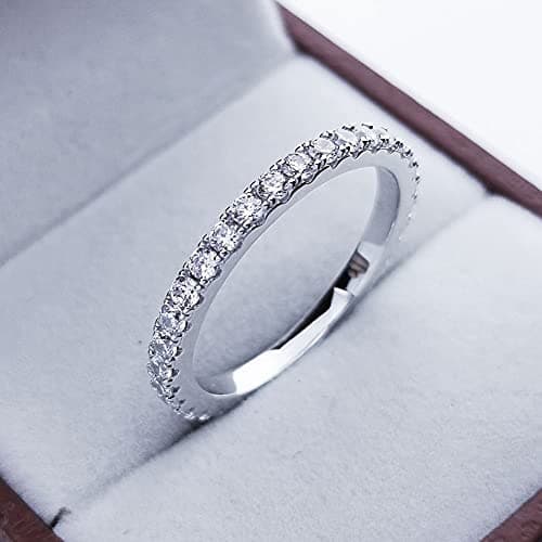 Bo.Dream Full/Half Eternity 1.5mm-3mm Cubic Zirconia Rings in Sterling Silver