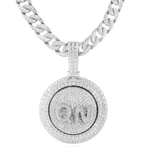 3UMeter Diamond Iced Out Custom Name Chain Necklace for Men & Women