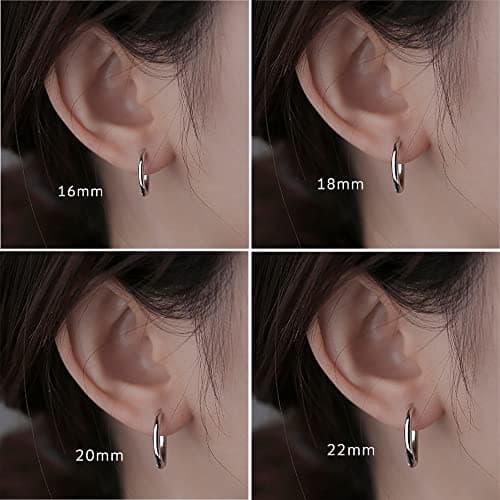 Michooyel S925 Silver Hoop Earrings for All