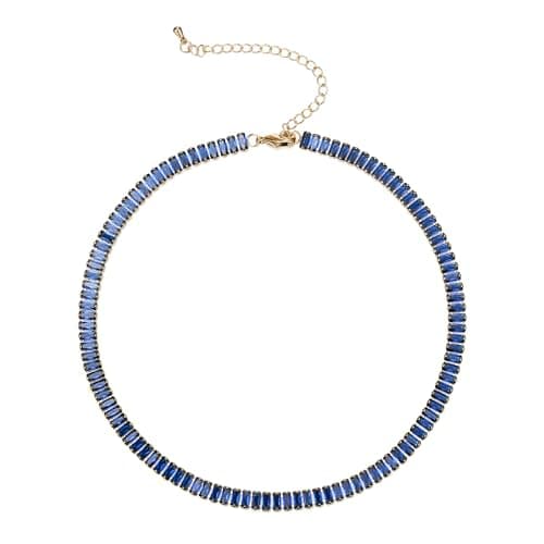 FANZE Gold Plated Tennis Necklace for Women Cubic Zirconia Choker