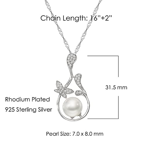 Michooyel Freshwater Pearl Pendant Necklace for Women