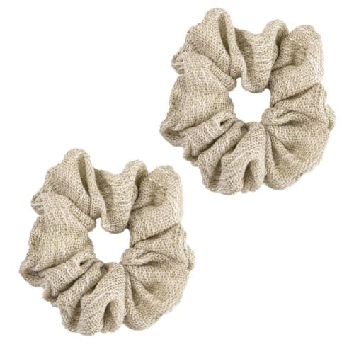Oversized & Petite White Scrunchies for Women