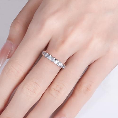 Bo.Dream Eternity 3mm Cubic Zirconia Sterling Silver Ring for Women