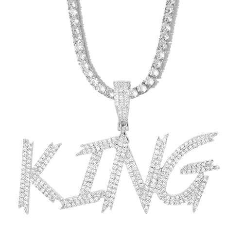 3UMeter Diamond Iced Out Custom Name Chain Necklace for Men & Women