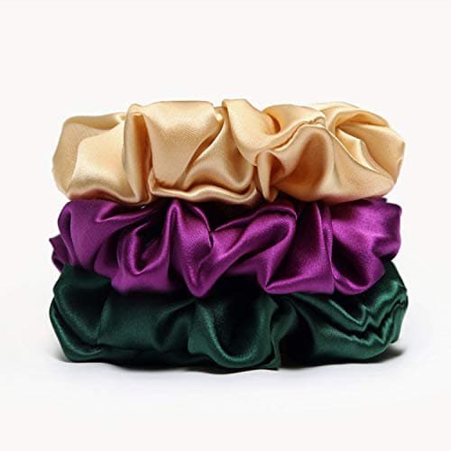 Refined title: Michooyel 3-Pack Mulberry Silk Hair Scrunchies for Women