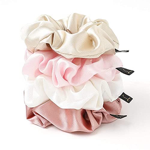 Big Silk Satin Scrunchies for Women - Soft & Elastic Hair Accessories