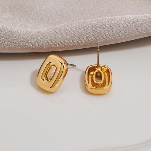FAMARINE Chic Rectangle Stud Earrings for Women