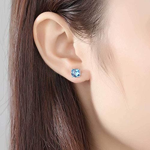 Michooyel Topaz Stud Earrings for Women