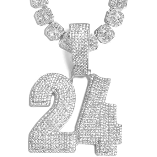 3UMeter Diamond Iced Out Custom Name Chain Necklace for Men & Women