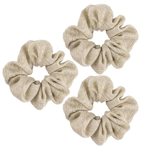 Oversized & Petite White Scrunchies for Women