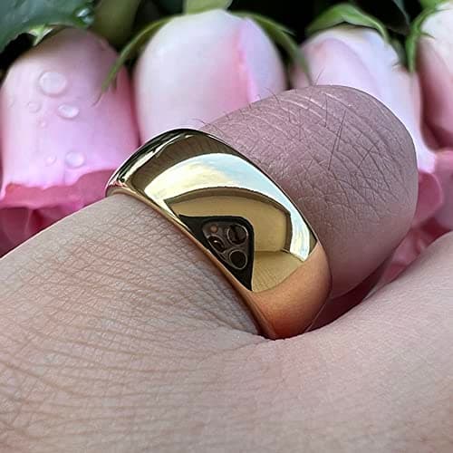 TUTISS 3mm-10mm Silver/Gold Tungsten Rings for Men & Women