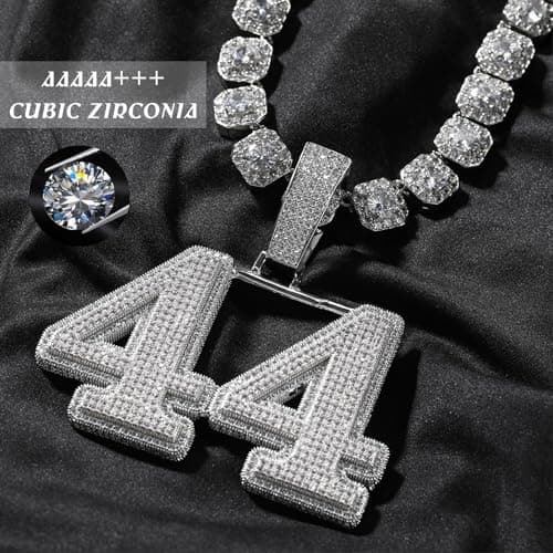 3UMeter Diamond Iced Out Custom Name Chain Necklace for Men & Women