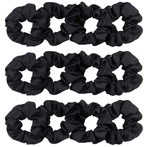 Refined Title:
IVARYSS Satin Scrunchies for Women, 12 Pack