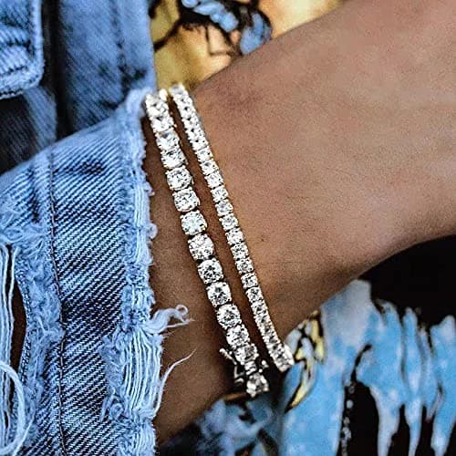 Michooyel Tennis Bracelet Iced Out CZ Bracelet for Men Women