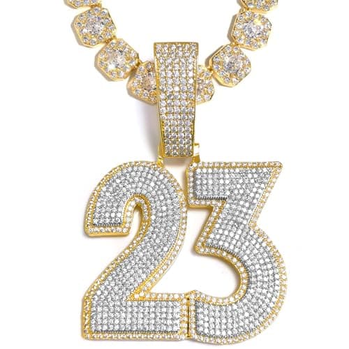 3UMeter Diamond Iced Out Custom Name Chain Necklace for Men & Women