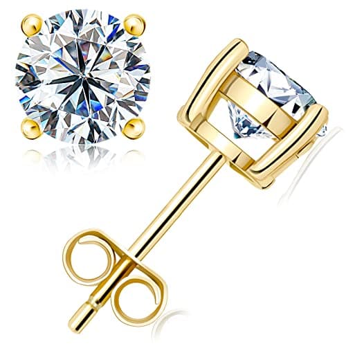 Moissanite Stud Earrings for Women & Men