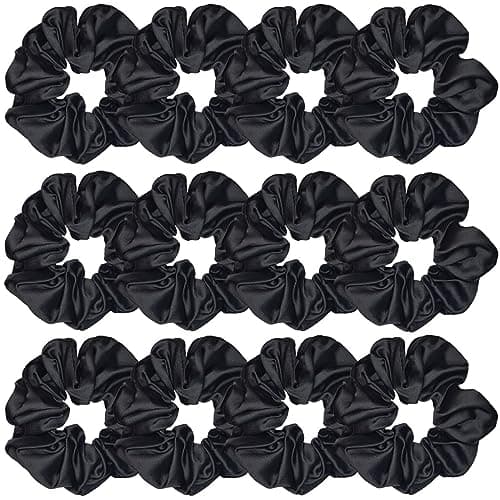 Satin Silk Hair Scrunchies for Women and Girls