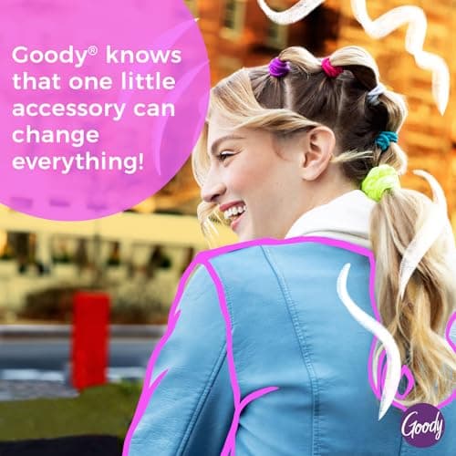 GOODY Ouchless Satin Scrunchies - Damage-Free Hold, Gentle Hair Accessory