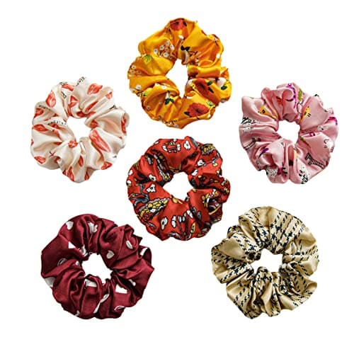 1. Satin Scrunchies for Hair - 6 Colors
2. Satin Hair Ties Ponytail Holder, Silky Soft No Hurt Your Hair