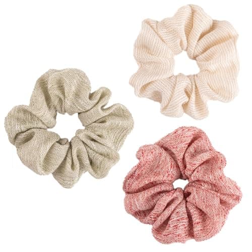 Oversized & Petite White Scrunchies for Women