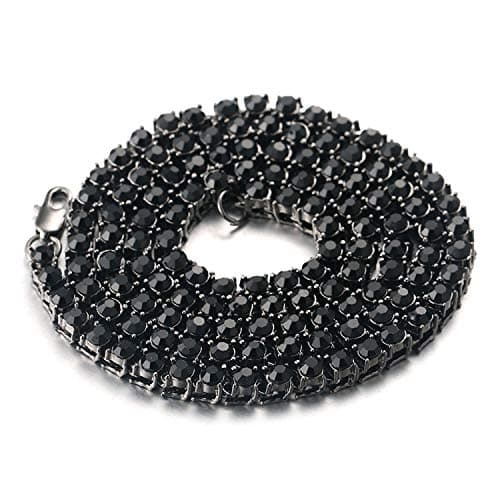 Men's Iced Out Gold Chain | 18K Real/Plat/Rhodium Lab Diamond Choker Necklace